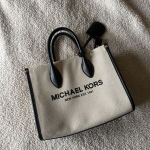 Michael Kors Black and Cream Bag